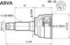 ASVA MZ-23 Joint Kit, drive shaft